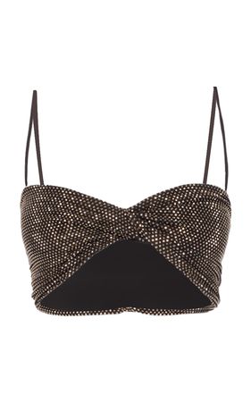 Crystal-Embellished Twisted Crop Top By Alexandre Vauthier | Moda Operandi