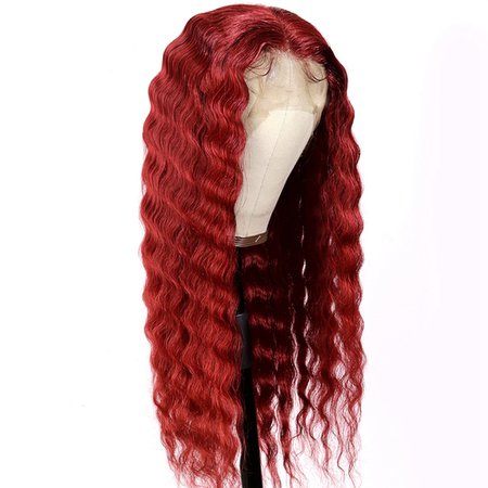 Pre Plucked Red Color Long Deep Wave 13x4 Lace Front Human Hair Wigs With Baby Hair Brazilian Remy Transparent Lace Wigs Sale Premium Synthetic Wigs From Zuihangyuan, $9.95| DHgate.Com