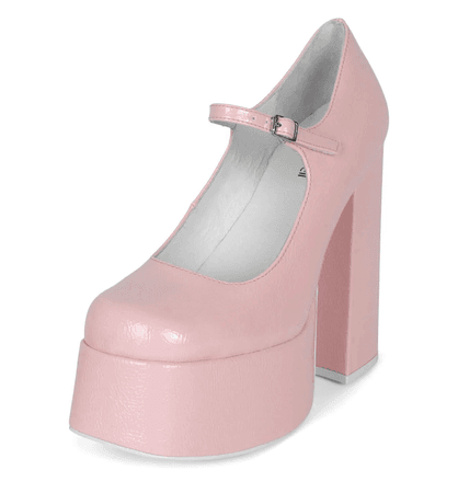 jeffery campbell pink mary jane heels