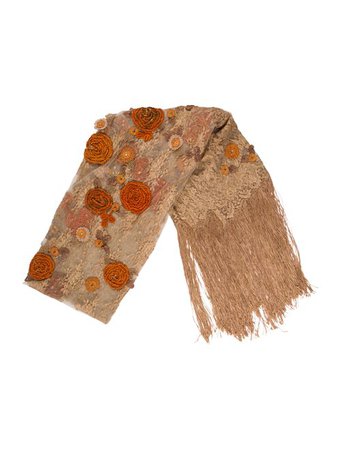 Valentino Embellished Lace Scarf - Accessories - VAL101987 | The RealReal