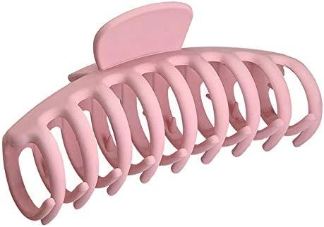 Amazon.com : OWIIZI Big Claw Clips, 4.3″ Matte Large Hair Claw Clips Non-Slip Ponytail Jaw Barrette Strong Hold Banana Jumbo Claw Clips for women Long Thick Hair(Single piece) : Beauty & Personal Care