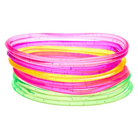 Glitter Jelly Bracelets - 12 Pack | Claire's