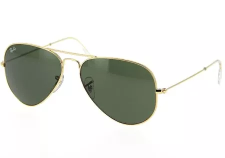 Ray-Ban Aviator Classic Gold Sunglasses - Gold Frames/Green Lenses