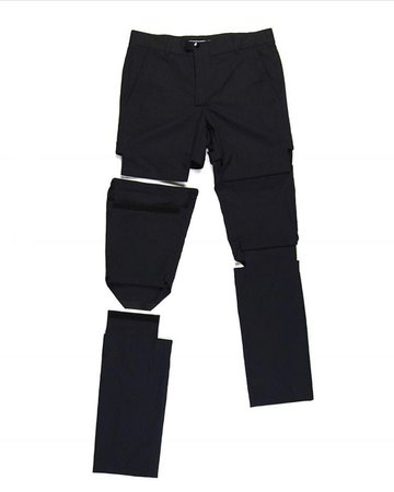 Holy Grails sur Instagram : Raf Simons | Spring / Summer 2008 | Convertible Velcro Trousers | Who thinks they can style this?