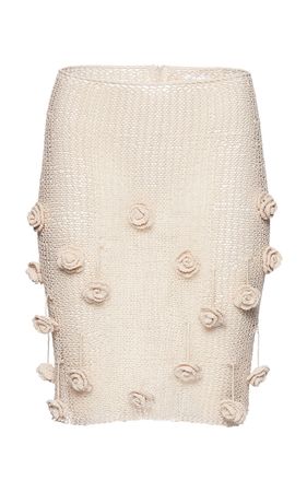 Cotton-Blend Crochet Mini Skirt By Magda Butrym | Moda Operandi