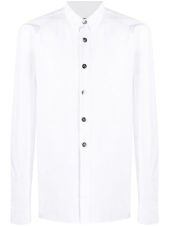 Balmain bib-front Cotton Shirt - Farfetch