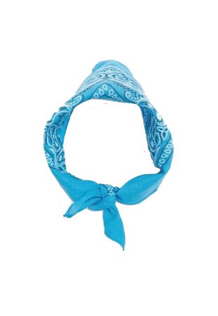 missguided blue patterned bandana