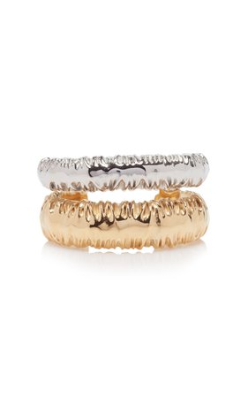 Rhodium-Plated Silver And Gold-Tone Cuff by Givenchy | Moda Operandi