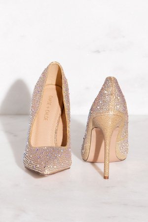 nude crystal heels - Google Search