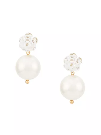 Simone Rocha clear bead earrings £274 - Fast Global Shipping, Free Returns