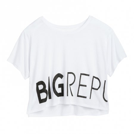 WHITE BIG REPUTATION CROP | Taylor Swift Official Online Store