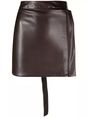 Eckhaus Latta high-waisted Belted Mini Skirt - Farfetch