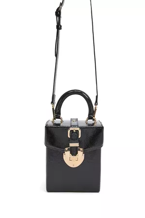 Faux Patent Leather Box Bag | Forever 21