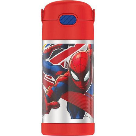 Thermos Spider-Man 12oz FUNtainer Water Bottle With Bail Handle - Red : Target