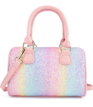 rainbow pastel purse