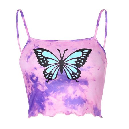 Lilac & Pink Tie Dye Butterfly Top – MELLOW PICKS