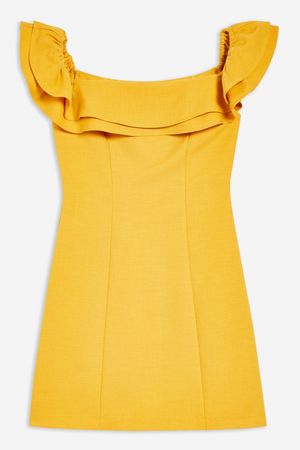 Ruffle Bardot Mini Dress | Topshop