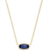Elisa Gold Pendant Necklace in Navy Blue | Kendra Scott