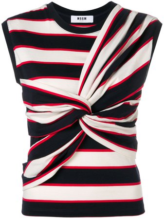 MSGM Sleeveless Knotted Top - Farfetch