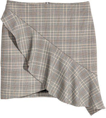 Asymmetric Skirt - Gray