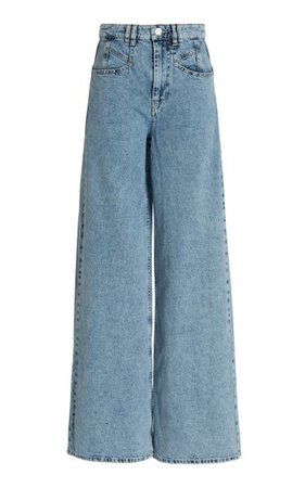 Lemony Rigid High-Rise Wide-Leg Jeans By Isabel Marant | Moda Operandi