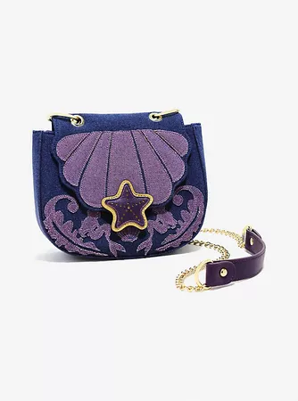 Loungefly Disney The Little Mermaid Ariel Denim Saddle Bag - BoxLunch Exclusive