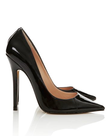 Shoes : 'Paris' Patent Leather Black Pointed Toe High Heel Pump