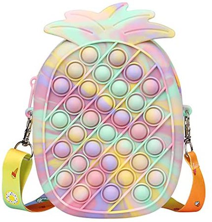 Amazon.com: shinyis Pineapple Pop Fidget It Bag Push Bubble Popper Crossbody Purse for Women Girls : Clothing, Shoes & Jewelry
