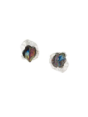 Niza Huang Crush Stone Stud Earrings - Farfetch