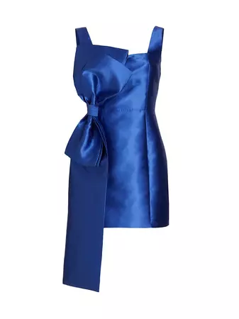 Shop Elliatt Corsage Satin Bow Minidress | Saks Fifth Avenue