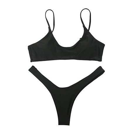 Amazon.com: Imysty Womens Swimsuits Bikini Two Pieces Triangle Solid Swimwear Bathing Suit: Clothing