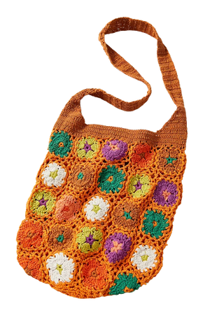 Orange Crochet Bag