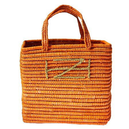 Orange Basket bag