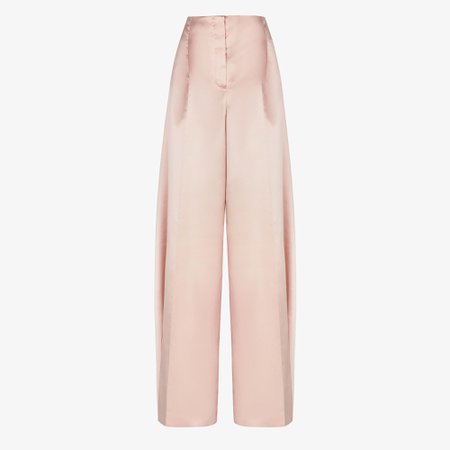 Pants - Pink silk pants | Fendi