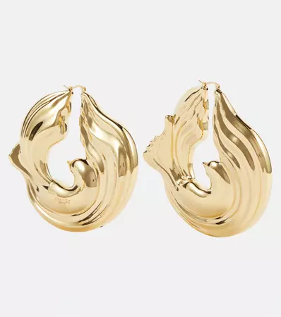 Twisted Bird Hoop Earrings in Gold - Nina Ricci | Mytheresa