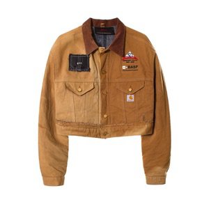 sunbleached carhartt cropped jacket