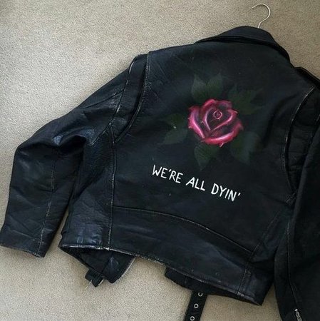 rose leather jacket