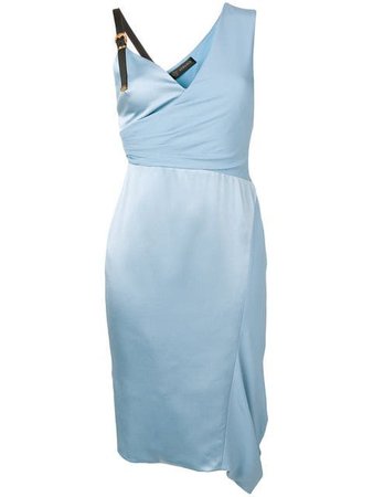 Versace Asymmetric Silk Cocktail Dress - Farfetch
