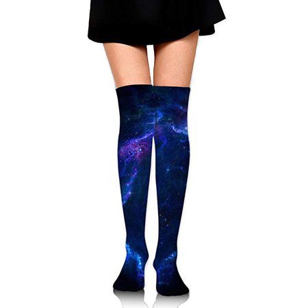 Amazon.com: Coring Crew Socks Galaxy Socks Men Women Casual Long Socks Knee High Stockings Colorful Patterned Sport Socks: Clothing