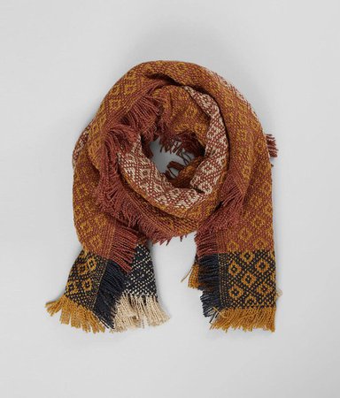 Aztec Blanket Scarf - Women's Scarves in Rust | Buckle
