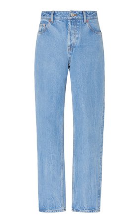 Carrot Rigid Straight-Leg Jeans by Balenciaga | Moda Operandi