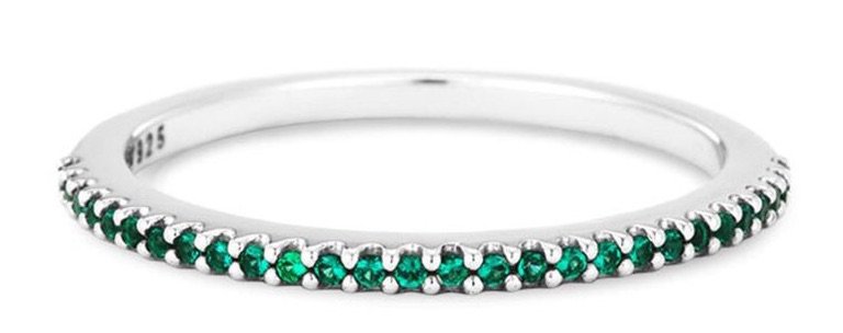 thin green vivara ring