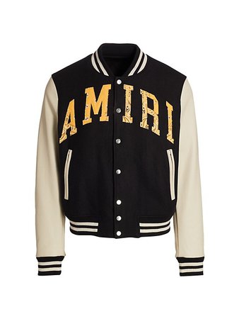 Amiri Vintage Appliqué Varsity Jacket | SaksFifthAvenue