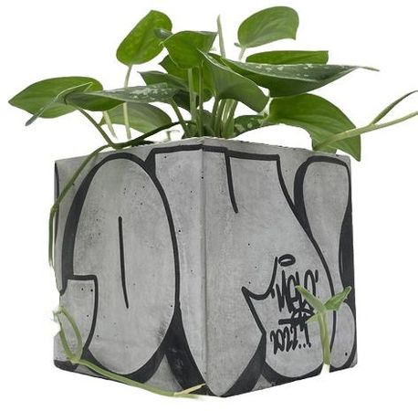 Pinterest graffiti style planter