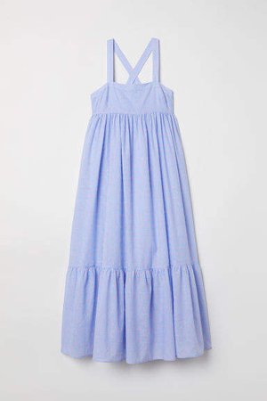 Long Sleeveless Dress - Blue
