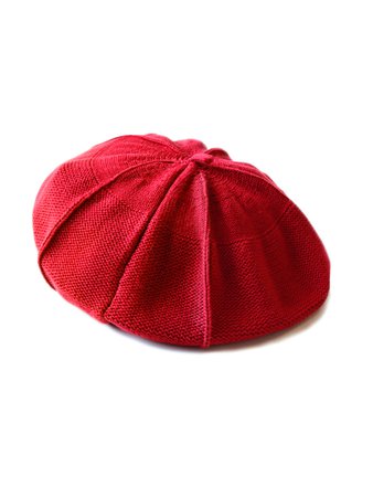 Cotton linen knit beret | KAPITAL