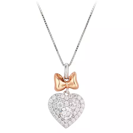 Minnie Mouse Heart Pendant Necklace | shopDisney