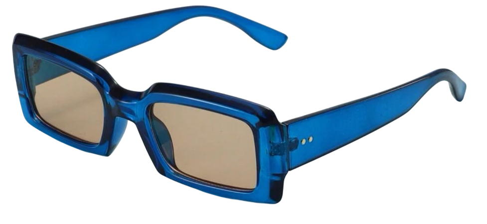 blue square glasses