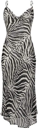 Isabelle Quinn Duke Zebra Midi Slip Dress
