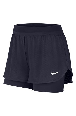 Nike Court Dry Flex Mesh Tennis Shorts navy